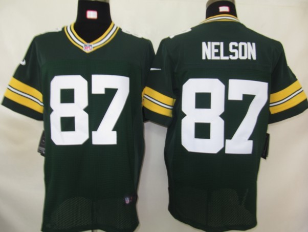 Nike Green Bay Packers 87 Nelson Authentic Elite Jerseys